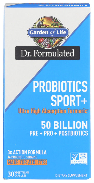 Dr. Formulated Probiotics Sport+ 50B SS, 30 vcap