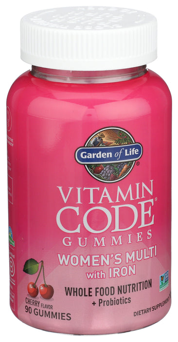 Vitamin Code Woen's Multi with Iron, Cherry, 90 gummy