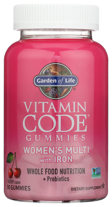 Vitamin Code Woen's Multi with Iron, Cherry, 90 gummy