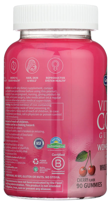 Vitamin Code Woen's Multi with Iron, Cherry, 90 gummy