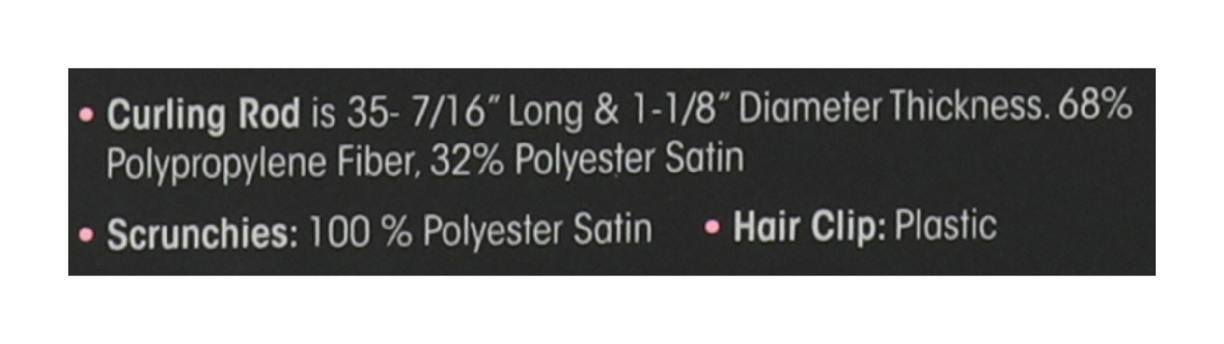 Heatless Satin Hair Curling Set, Black, 1 ct