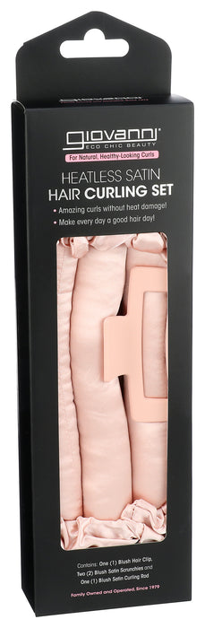 Heatless Satin Hair Curling Set, Blush, 1 ct