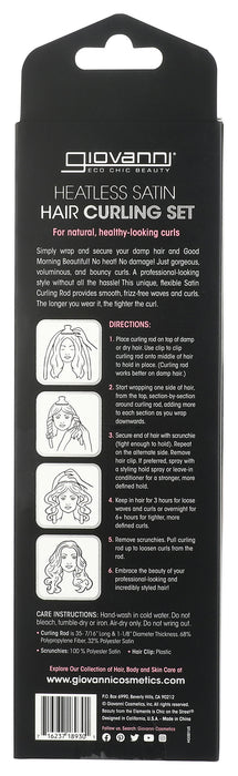 Heatless Satin Hair Curling Set, Blush, 1 ct