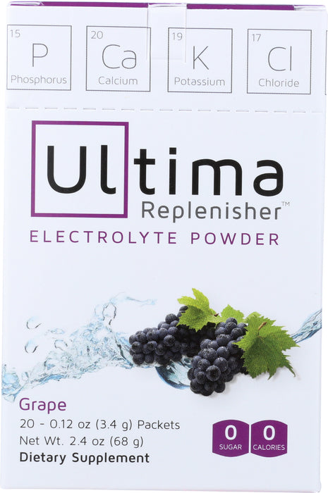 Electrolyte Powder, Grape, 20 stick pk