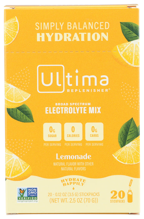 Electrolyte Powder, Lemonade, 20 stick pk