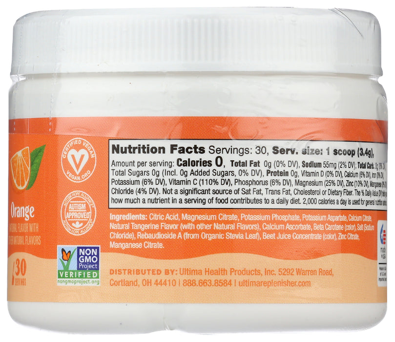 Electrolyte Powder, Orange, 30 serv