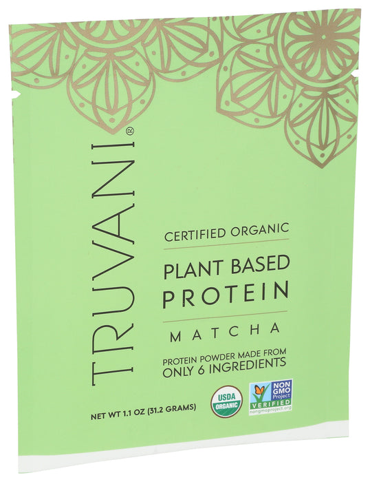 Plant Based Protein, Matcha, Org, 1 serv/1.1 oz
