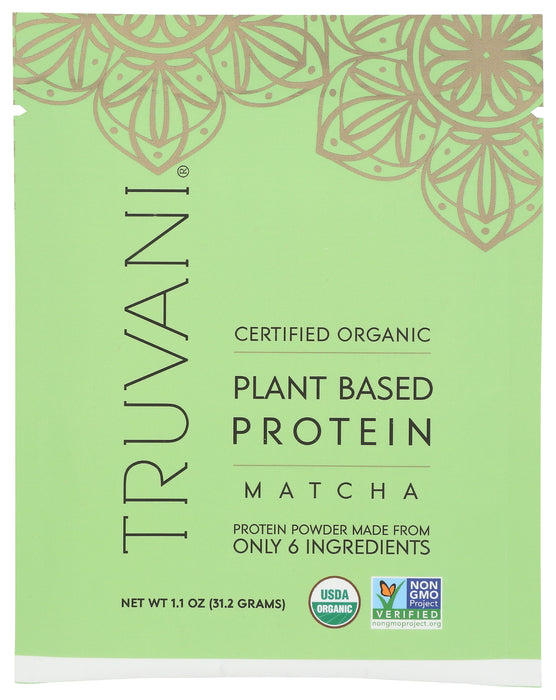 Plant Based Protein, Matcha, Org, 1 serv/1.1 oz