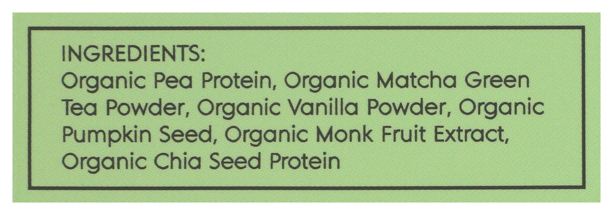 Plant Based Protein, Matcha, Org, 1 serv/1.1 oz