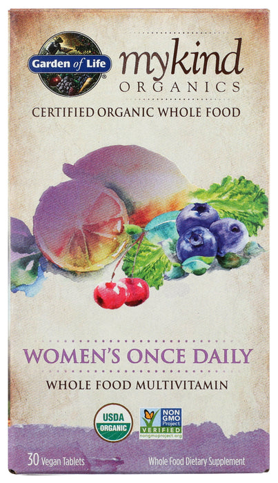 mykind Organics Women's Once Daily, 30 tab