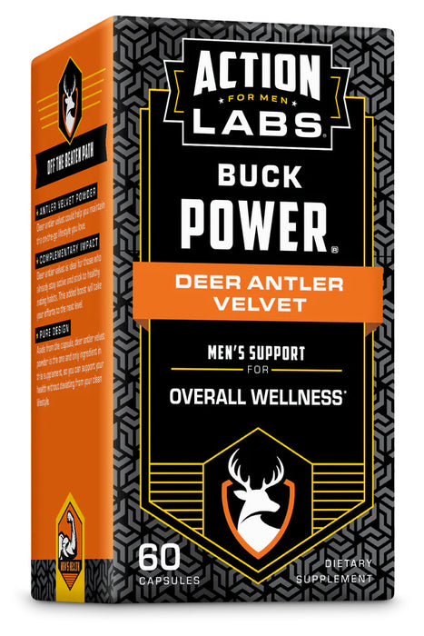 Buck Power Deer Antler Velvet 500 mg, 60 cap