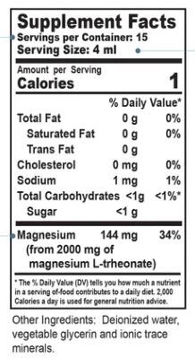 Mag L-Threonate Drops, 2 fl oz