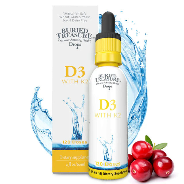 Vitamin D3 with K2 Drops 5000IU, 2 fl oz