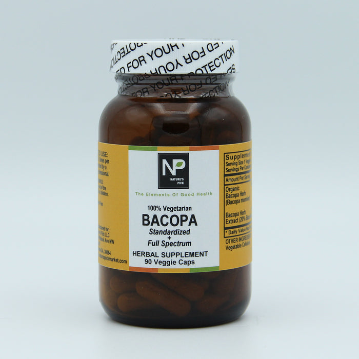 Bacopa, Standardized, 90 vcap