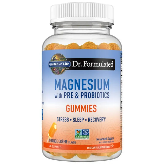 Dr. Formulated Magnesium with Pre & Probio, Orange Cream, 60 gummy