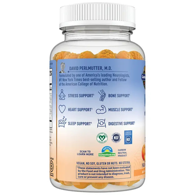 Dr. Formulated Magnesium with Pre & Probio, Peach, 60 gummy