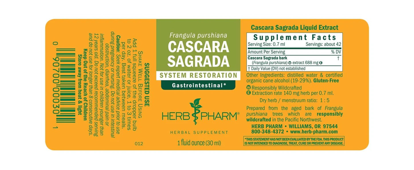 Cascara Sagrada Extract 1 oz