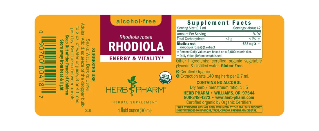 Rhodiola Glycerite 1 oz