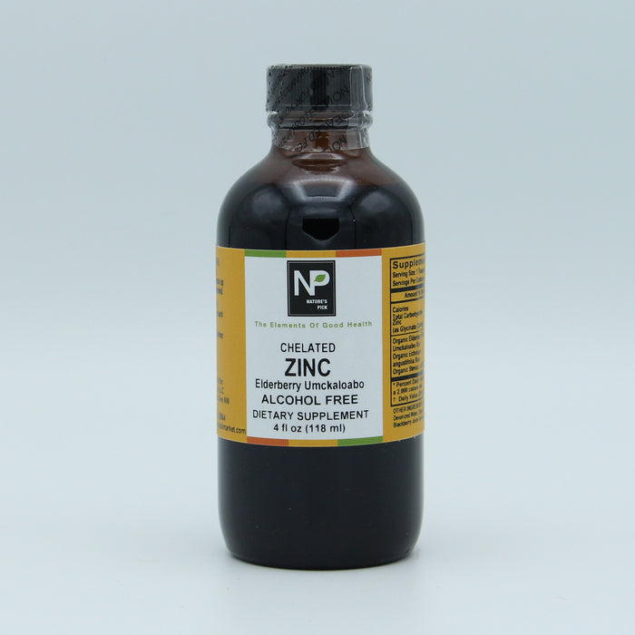 Zinc Chelated with Elderberry / Umckaloabo AF, 4 fl oz