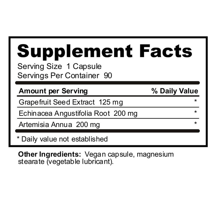 Grapefruit Seed Extract 125mg, 90cap