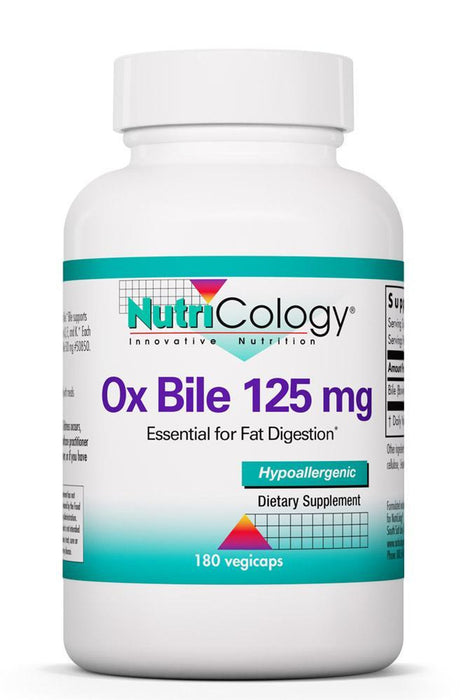 Ox Bile, 125mg, 180 cap