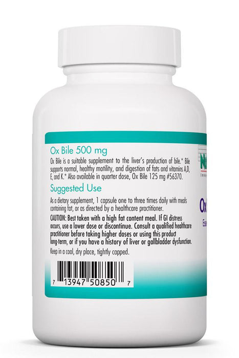 Ox Bile, 500 mg, 100 cap