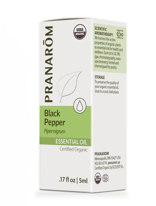 Black Pepper Essential Oil, Org, 5 ml