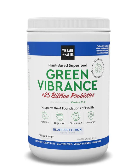 Green Vibrance, Blueberry Lemon, 25 serv