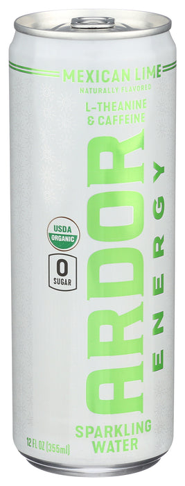 Sparkling Water Energy Drink, Mexican Lime, Org, 12 oz