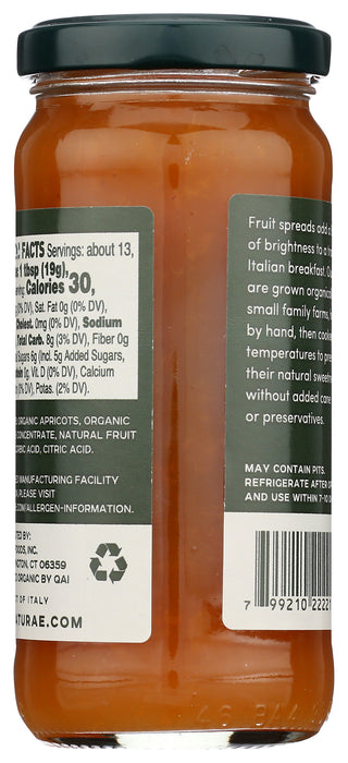 Apricot Fruit Spread, Org, 9 oz