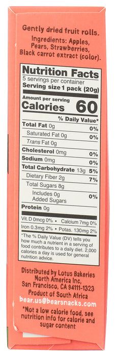 Fruit Rolls, Strawberry, 3.5 oz
