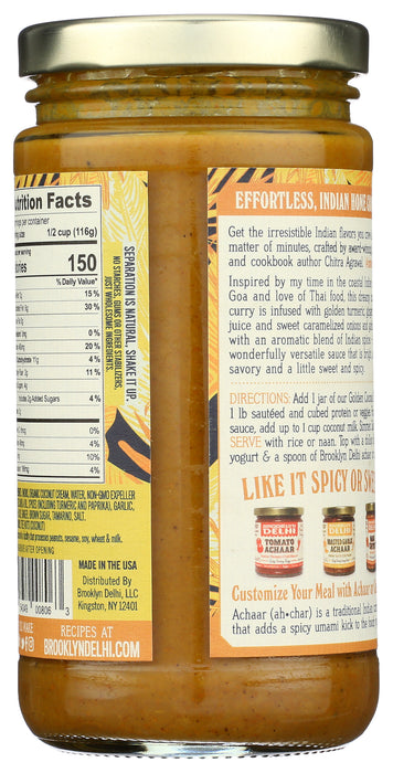 Golden Coconut Curry Simmer Sauce, Mild, 12 oz