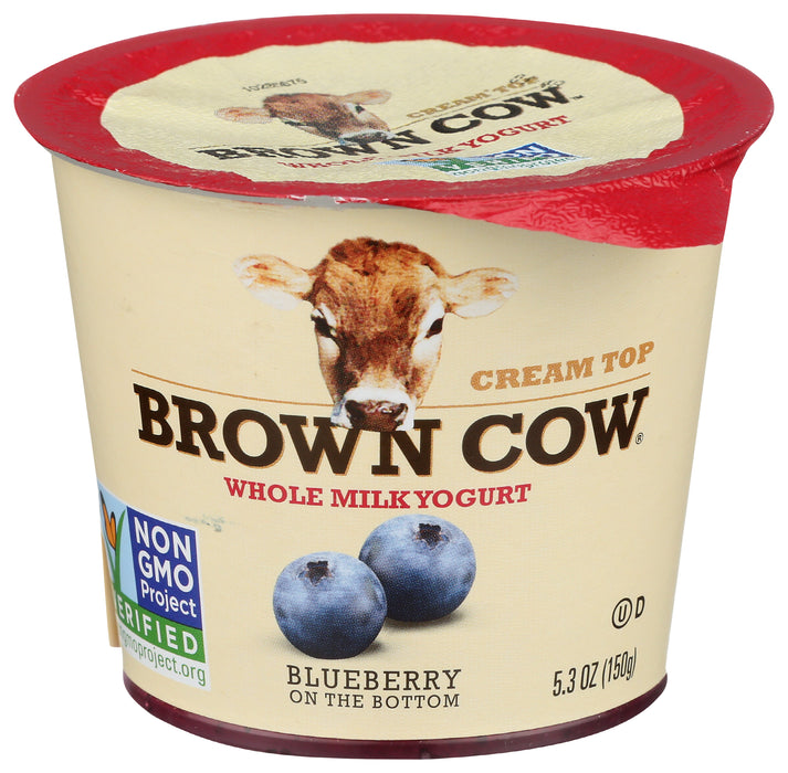 Cream Top Whole Milk Yogurt, Blueberry, 5.3 oz