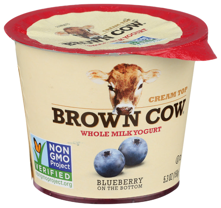 Cream Top Whole Milk Yogurt, Blueberry, 5.3 oz