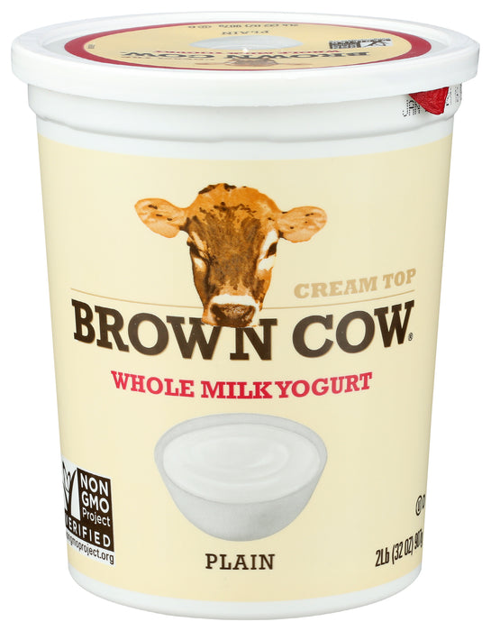 Cream Top Whole Milk Yogurt, Plain, 32 oz