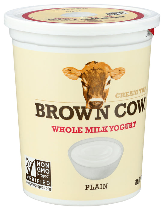 Cream Top Whole Milk Yogurt, Plain, 32 oz
