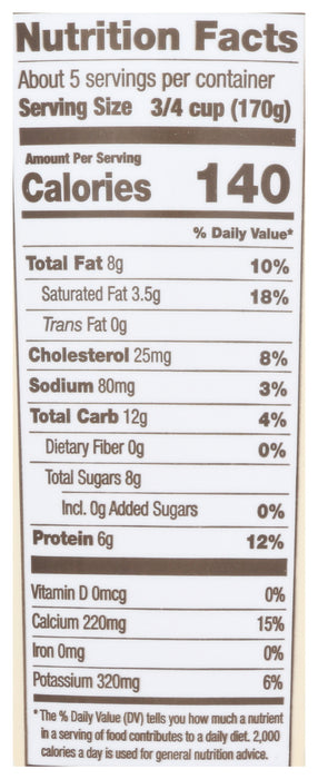 Cream Top Whole Milk Yogurt, Plain, 32 oz