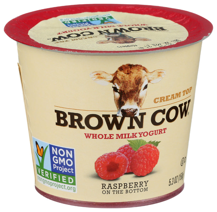 Cream Top Whole Milk Yogurt, Raspberry, 5.3 oz