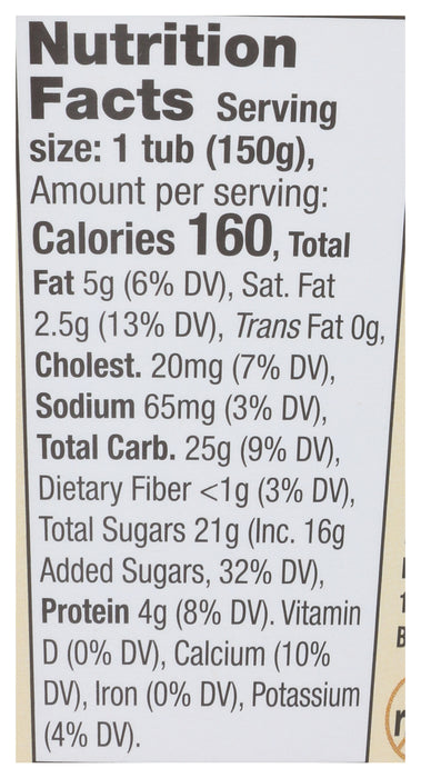 Cream Top Whole Milk Yogurt, Raspberry, 5.3 oz