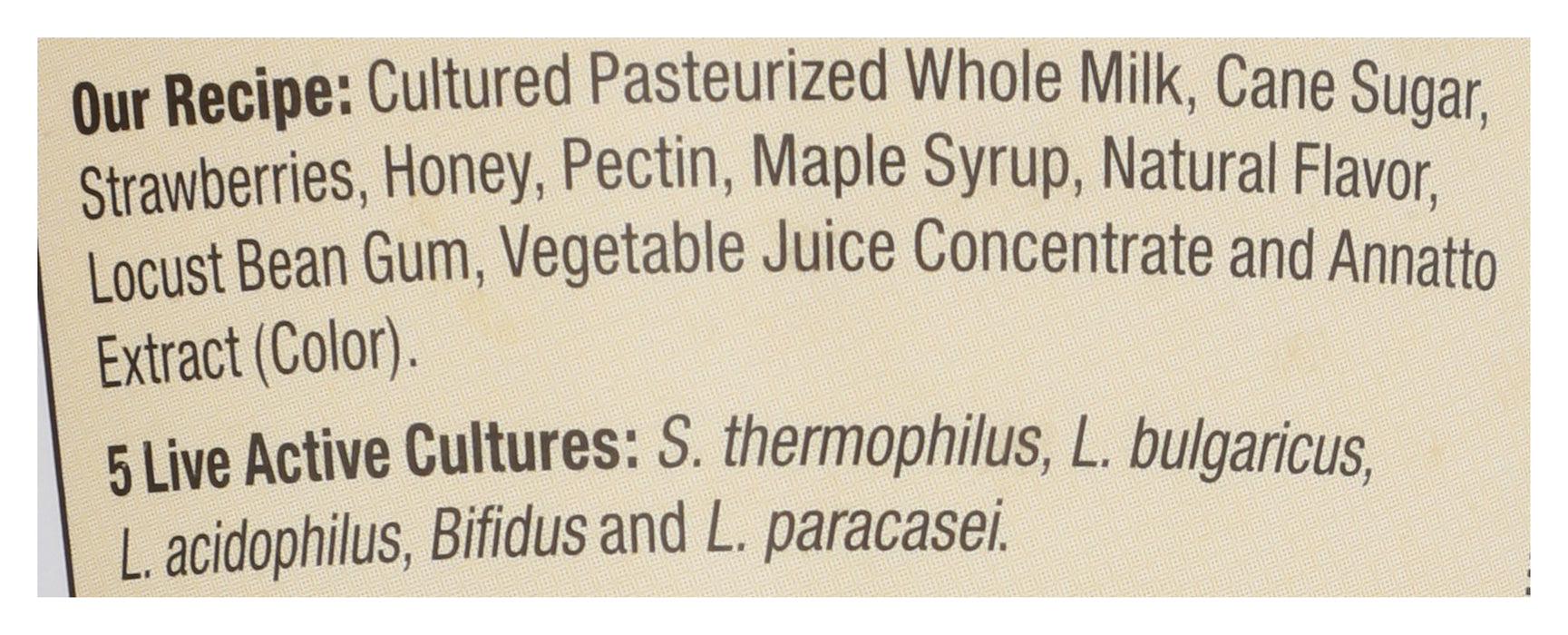 Cream Top Whole Milk Yogurt, Strawberry, 5.3 oz