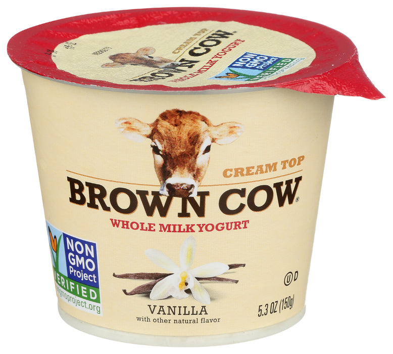 Cream Top Whole Milk Yogurt, Vanilla, 5.3 oz