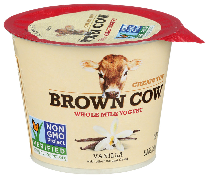 Cream Top Whole Milk Yogurt, Vanilla, 5.3 oz