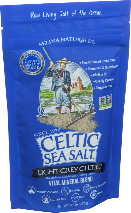 Light Grey Celtic Sea Salt, 1/2 lb