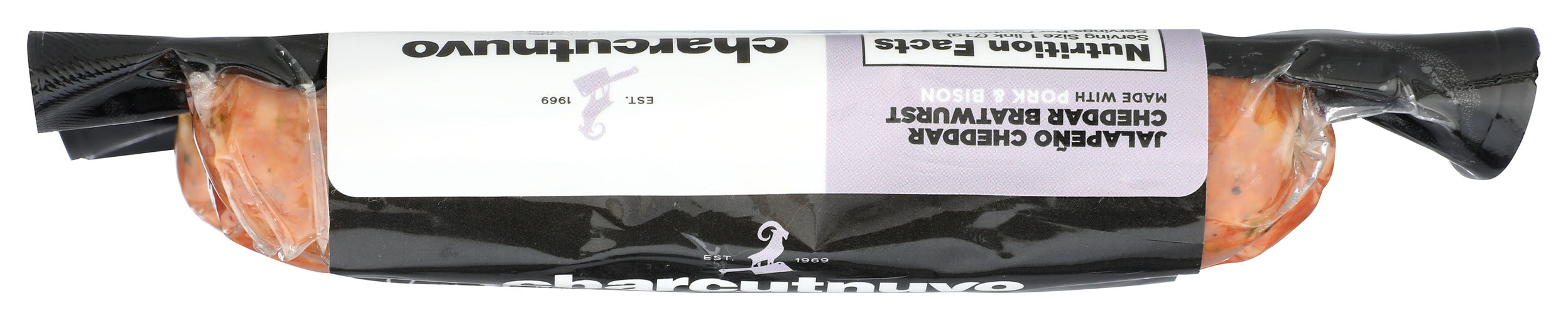 Smoked Jalapeno Cheddar Pork/Bison Bratwurst, 10 oz