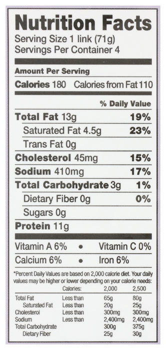 Smoked Jalapeno Cheddar Pork/Bison Bratwurst, 10 oz