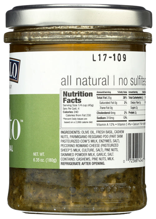 Simply Basil Pesto Traditional, 6.35 oz
