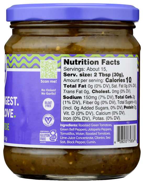 Salsa Verde, No Onion/Garlic, 16 oz