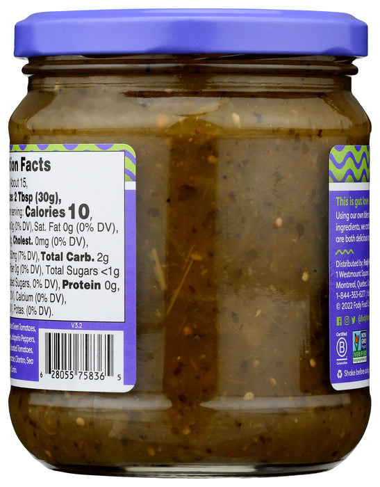 Salsa Verde, No Onion/Garlic, 16 oz