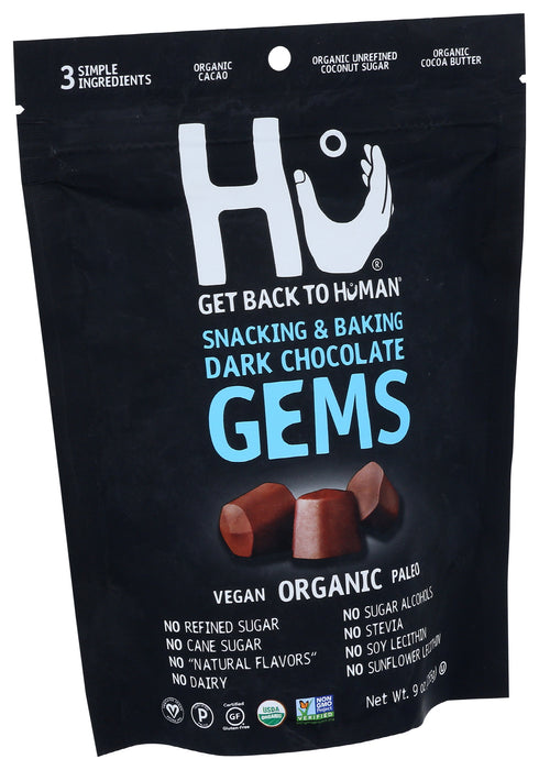 Dark Chocolate Gems, GF V Org, 9 oz
