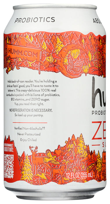 Blood Orange Kombucha, Org, 12 fl oz